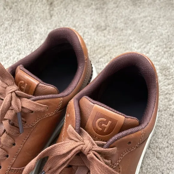 Cole Haan Grand 360 Men’s Crossover Leather Sneaker Shoe 9 British Tan/Ivory
