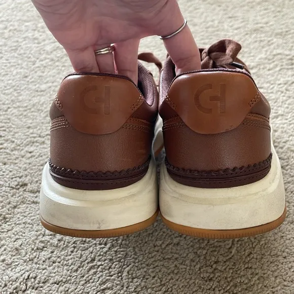 Cole Haan Grand 360 Men’s Crossover Leather Sneaker Shoe 9 British Tan/Ivory
