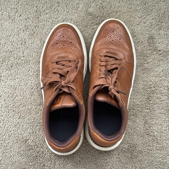 Cole Haan Grand 360 Men’s Crossover Leather Sneaker Shoe 9 British Tan/Ivory