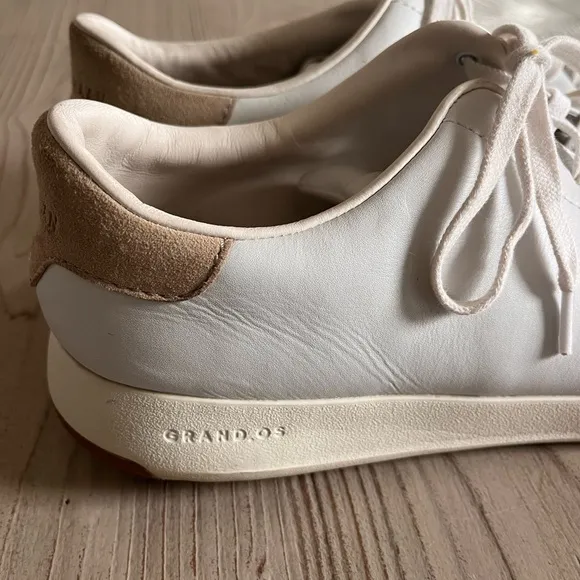 Cole Haan Grand Pro white tennis sneakers leather size 11.5 W
