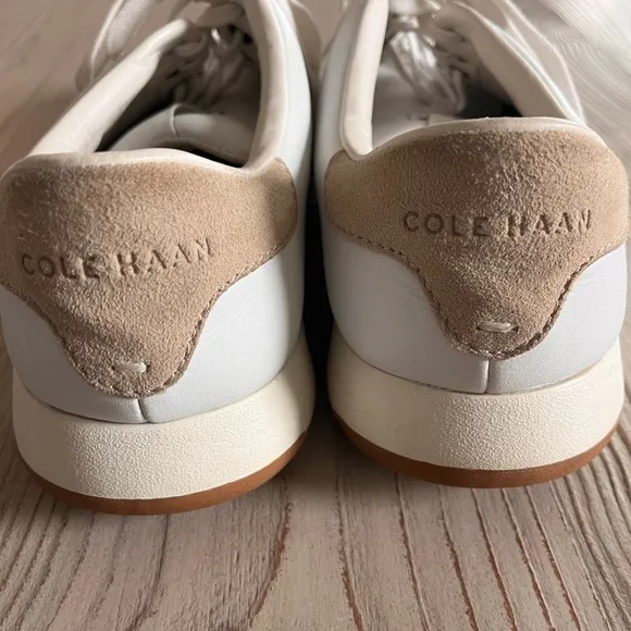 Cole Haan Grand Pro white tennis sneakers leather size 11.5 W