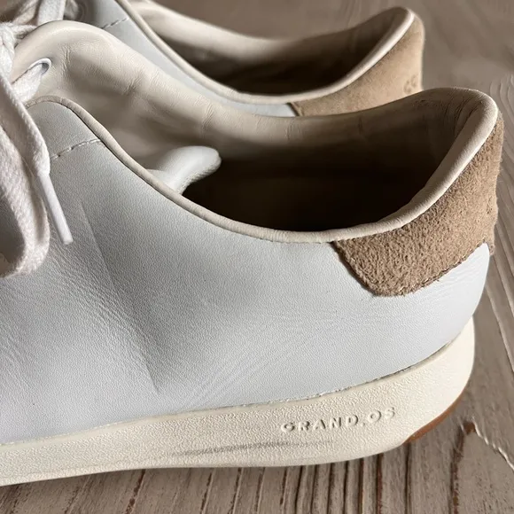 Cole Haan Grand Pro white tennis sneakers leather size 11.5 W