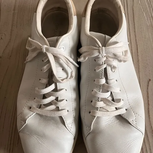 Cole Haan Grand Pro white tennis sneakers leather size 11.5 W
