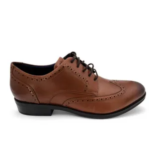 Cole Haan Grand  Shoes Mens 13 M British Tan Dress Wingtip Oxford C37330 NEW