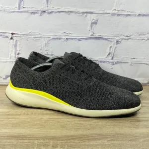 Cole Haan Grand Troy Gray Oxford Shoes Men's 12 Stitchlite Knit Dress Sneakers
