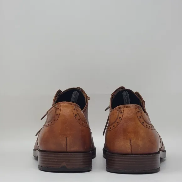 COLE HAAN Jay Grand OS Dress Shoes Brown Leather Wingtip C33775 Men's Size 11.5M