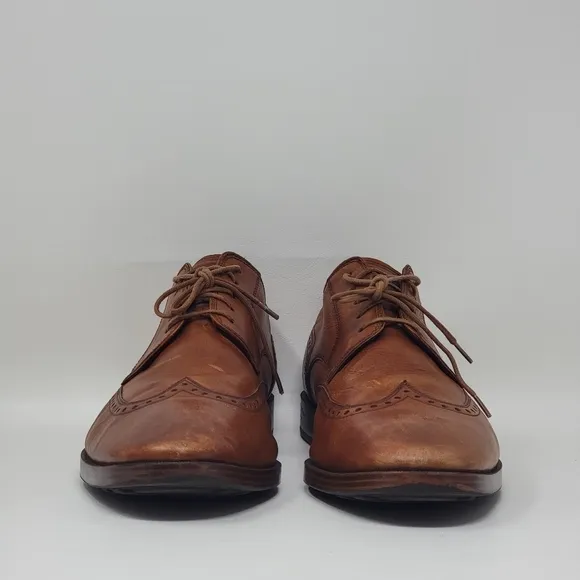 COLE HAAN Jay Grand OS Dress Shoes Brown Leather Wingtip C33775 Men's Size 11.5M