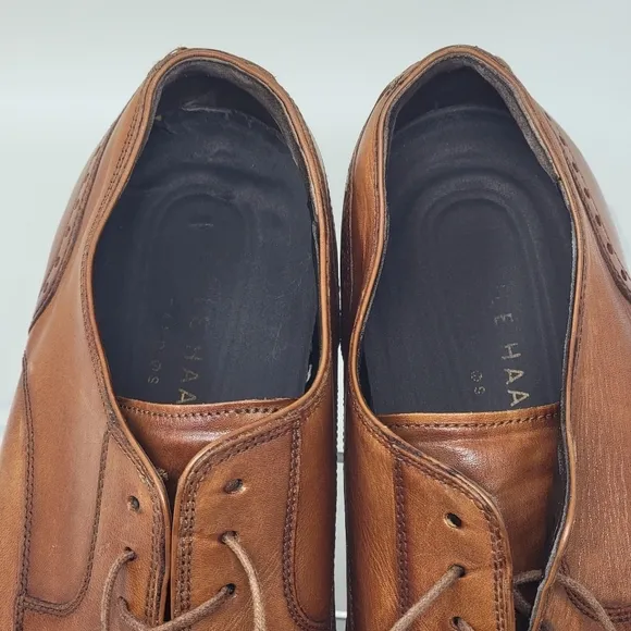 COLE HAAN Jay Grand OS Dress Shoes Brown Leather Wingtip C33775 Men's Size 11.5M