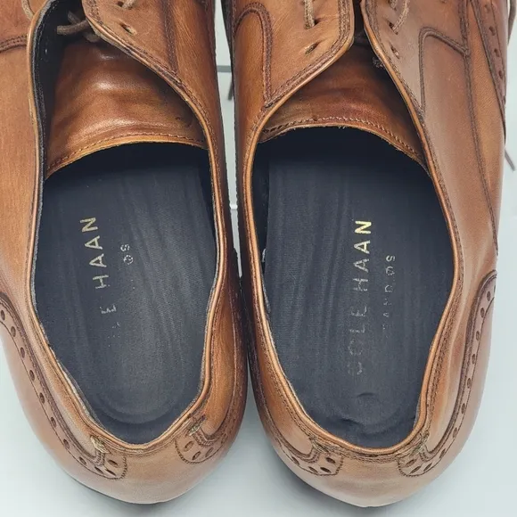 COLE HAAN Jay Grand OS Dress Shoes Brown Leather Wingtip C33775 Men's Size 11.5M