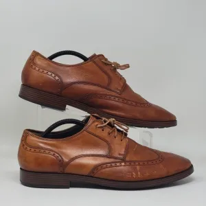 COLE HAAN Jay Grand OS Dress Shoes Brown Leather Wingtip C33775 Men's Size 11.5M