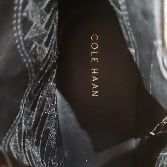 Cole Haan leopard print calf skin side zip Chelsea boot