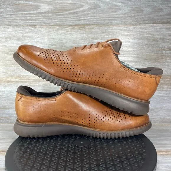 Cole Haan Men’s 2.Zerogrand Laser Wingtip Oxford Dress Shoes Size 13
