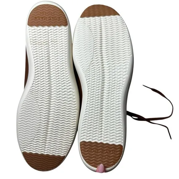 Cole Haan Men's Grand Crosscourt II SneakerBrown Leather White Sole NEW sz 9.5