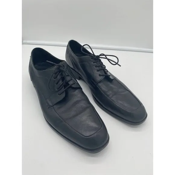 Cole Haan Mens Grand Leather Air Insoles‎ Oxford Lace Up Dress Shoes Black 10.5