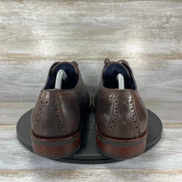Cole Haan Mens Grand OS Watson Wingtip Leather Oxford Dress Shoes Size 10.5