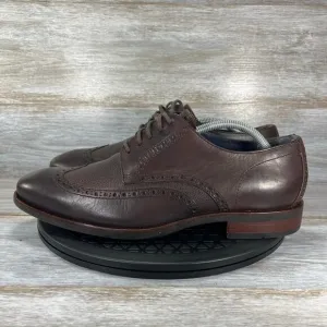 Cole Haan Mens Grand OS Watson Wingtip Leather Oxford Dress Shoes Size 10.5