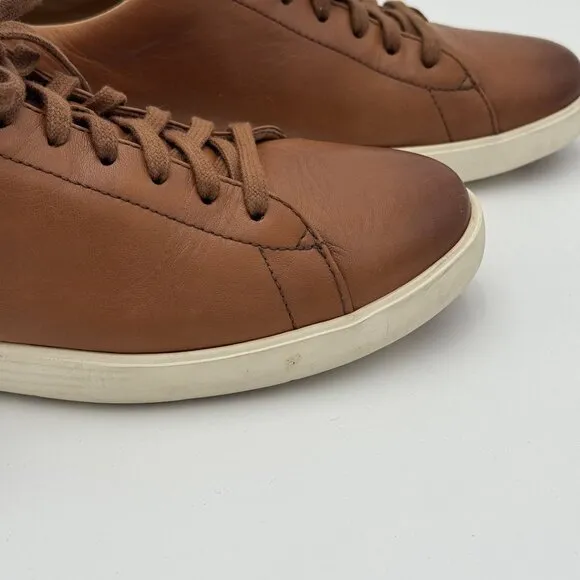 COLE HAAN Mens Grandpro Tennis Sneakers Brown Lace Up Shoes C26521 Size 9.5