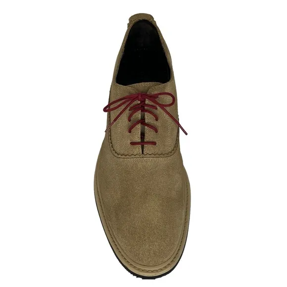 Cole Haan Men's Tan Beige Suede Oxford Nike Air Sole Casual Dress Shoes Size 11M
