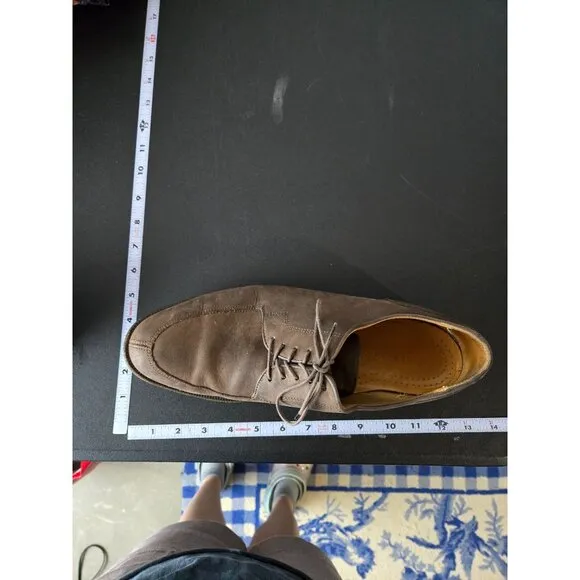 Cole Haan Mens Vibram Gumlite Brown Oxford Shoes Size 11.5 Grandpa Church Career