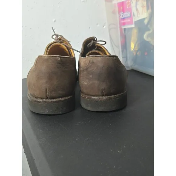 Cole Haan Mens Vibram Gumlite Brown Oxford Shoes Size 11.5 Grandpa Church Career