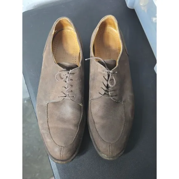 Cole Haan Mens Vibram Gumlite Brown Oxford Shoes Size 11.5 Grandpa Church Career