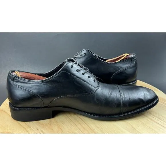 Cole Haan Mens Willams C12202 Black Leather Cap Toe Oxford Dress Shoes Size 9.5M