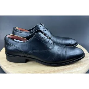 Cole Haan Mens Willams C12202 Black Leather Cap Toe Oxford Dress Shoes Size 9.5M