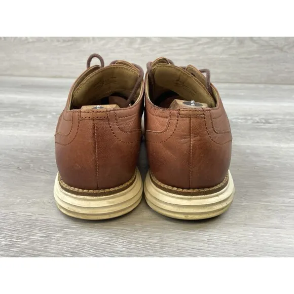 Cole Haan ØriginalGrand C26471 Oxford Mens 10M Brown Leather Wingtip Dress Shoes