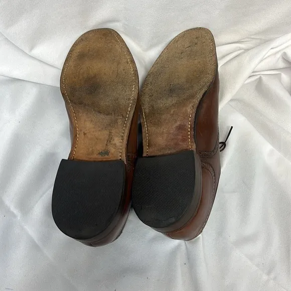 Cole Haan vintage Traditionals Cognac Leather Saddle Shoes size 9 1/2