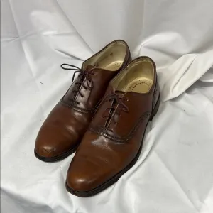 Cole Haan vintage Traditionals Cognac Leather Saddle Shoes size 9 1/2