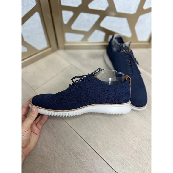 Cole Haan ZERØGRAND Oxford Blue Stitchlite 9 M C27569 Street Sneakes Shoe