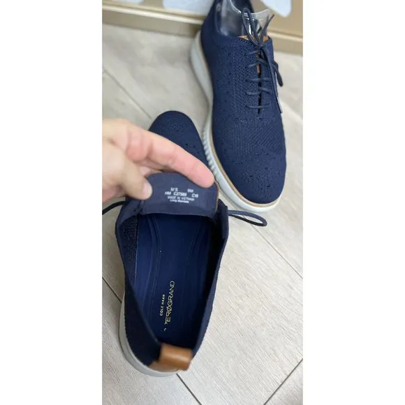 Cole Haan ZERØGRAND Oxford Blue Stitchlite 9 M C27569 Street Sneakes Shoe