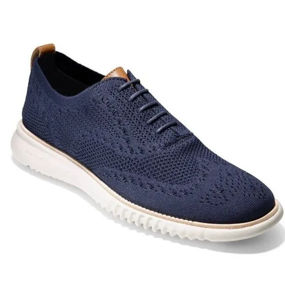 Cole Haan ZERØGRAND Oxford Blue Stitchlite 9 M C27569 Street Sneakes Shoe