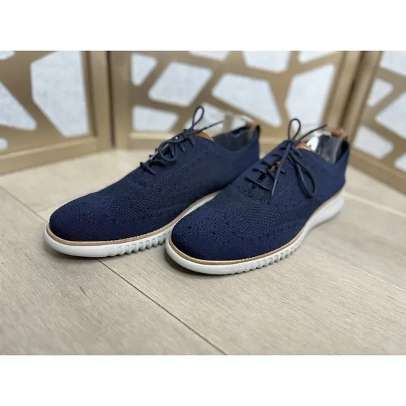 Cole Haan ZERØGRAND Oxford Blue Stitchlite 9 M C27569 Street Sneakes Shoe