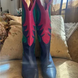 Colorful Andrea Pfister Knee High Vintage Boots