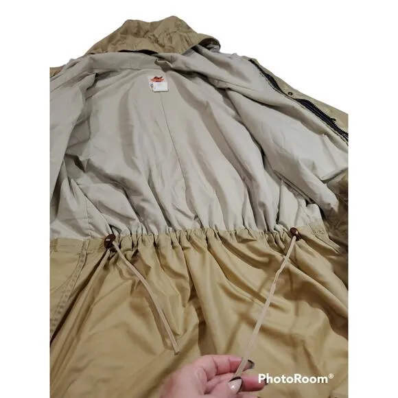 Columbia | Vintage Tan Cinched Shooting Jacket | Size  XL