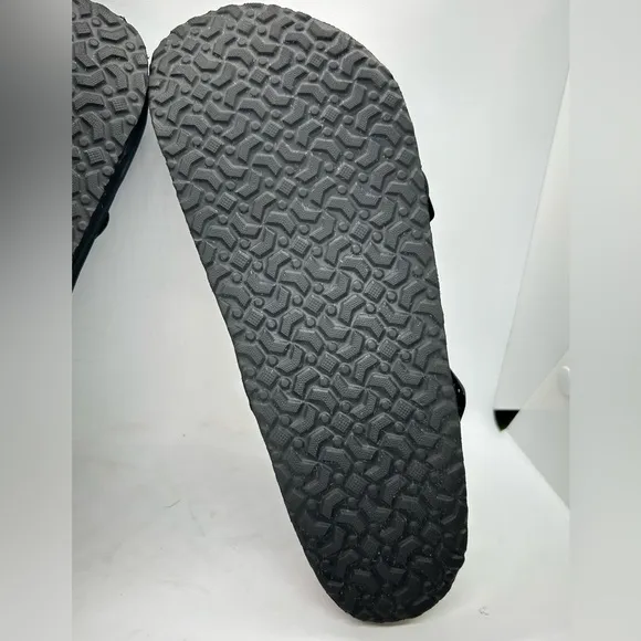 Comfortfusse CARLEN Boho Women's Black Slip-On Black Leather Clogs SZ 39 8-8.5