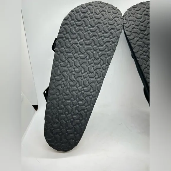 Comfortfusse CARLEN Boho Women's Black Slip-On Black Leather Clogs SZ 39 8-8.5