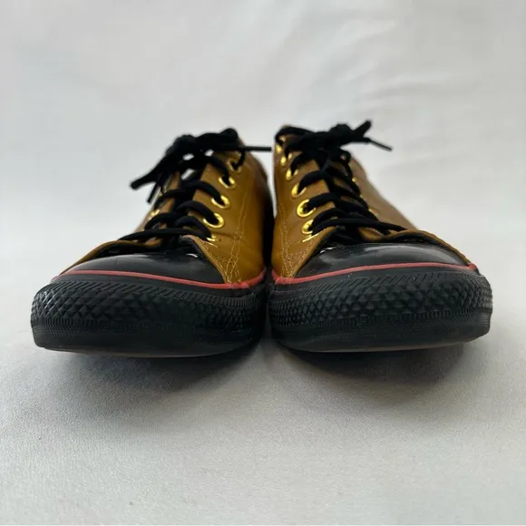 Converse All Stars Men's Brown and Black Leather Low Top Sneakers 8.5