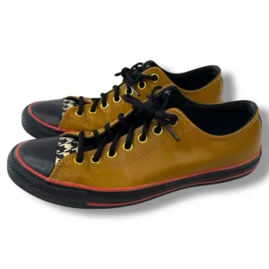 Converse All Stars Men's Brown and Black Leather Low Top Sneakers 8.5