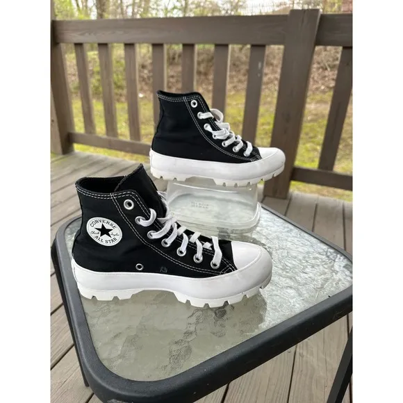Converse Chuck Taylor All Star Lugged High Top Black Sneakers woman's Size 5.5