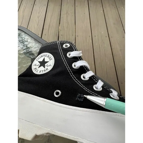 Converse Chuck Taylor All Star Lugged High Top Black Sneakers woman's Size 5.5
