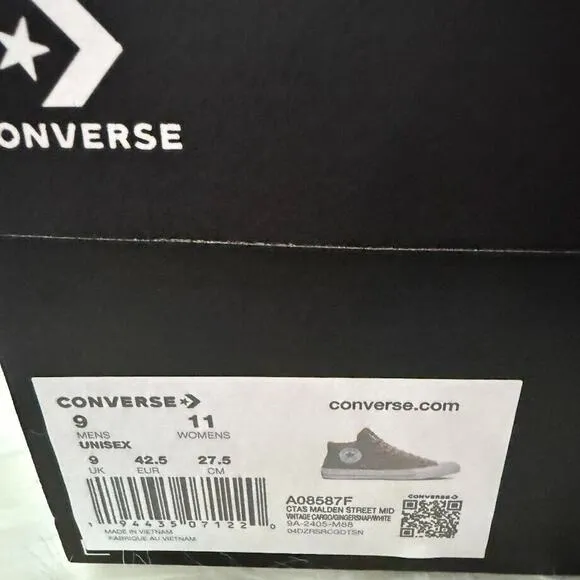 Converse Chuck Taylor All Star Malden Street Gray Brown Men' Shoes Sz 9 A08587F