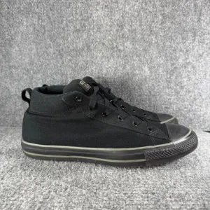 Converse Chuck Taylor All Star Street Mid Mens 11 Shoes Black Casual Sneakers