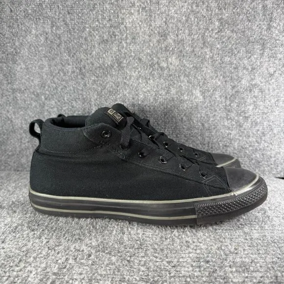 Converse Chuck Taylor All Star Street Mid Mens 11 Shoes Black Casual Sneakers