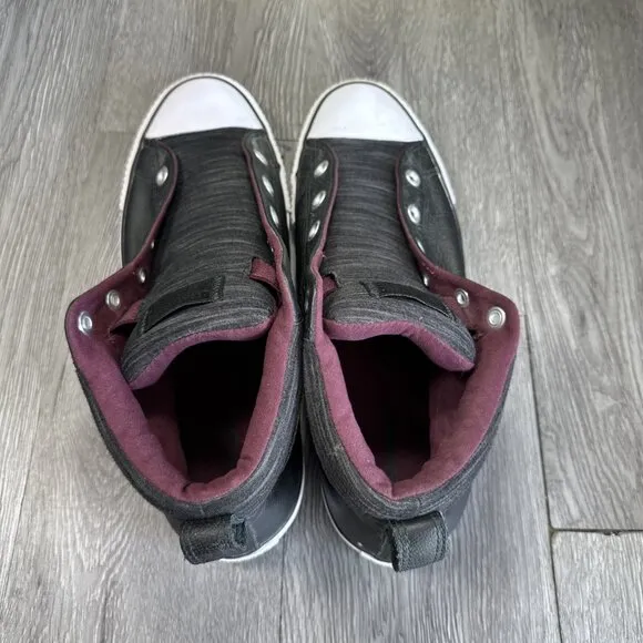 Converse Chuck Taylor All Star Street Mid Mens Size 11 Black Leather Shoes