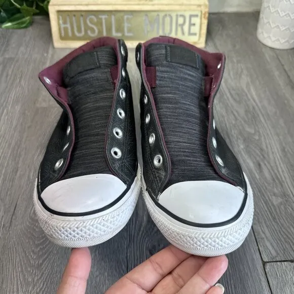Converse Chuck Taylor All Star Street Mid Mens Size 11 Black Leather Shoes