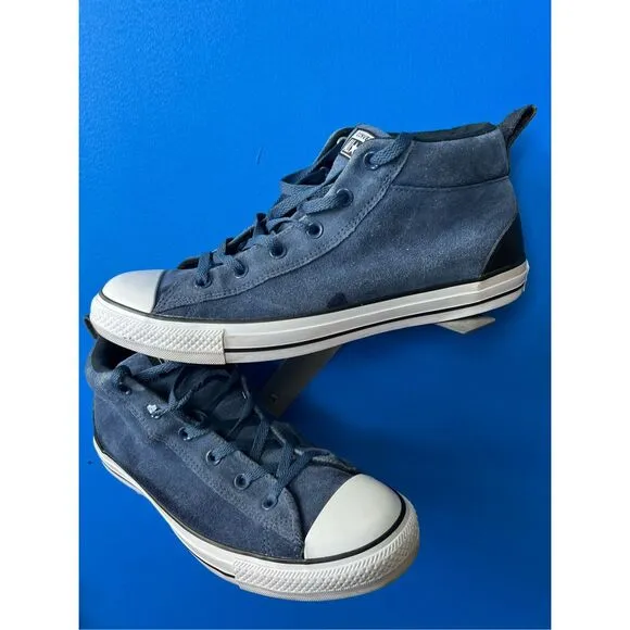 Converse Chuck Taylor All Star Street Mid Unisex Shoes Mason Blue-White 161468c