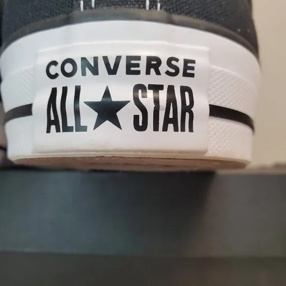 CONVERSE CTAS HIGH STREET OX Low Top Black White A01718F Mens Sz 13 Womens Sz 15