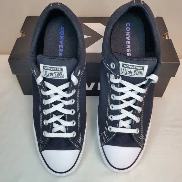 CONVERSE CTAS HIGH STREET OX Low Top Black White A01718F Mens Sz 13 Womens Sz 15